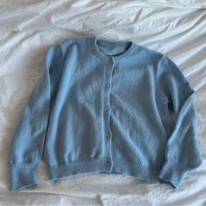 Sky Blue Cardigan (Worn once for 2 hours)